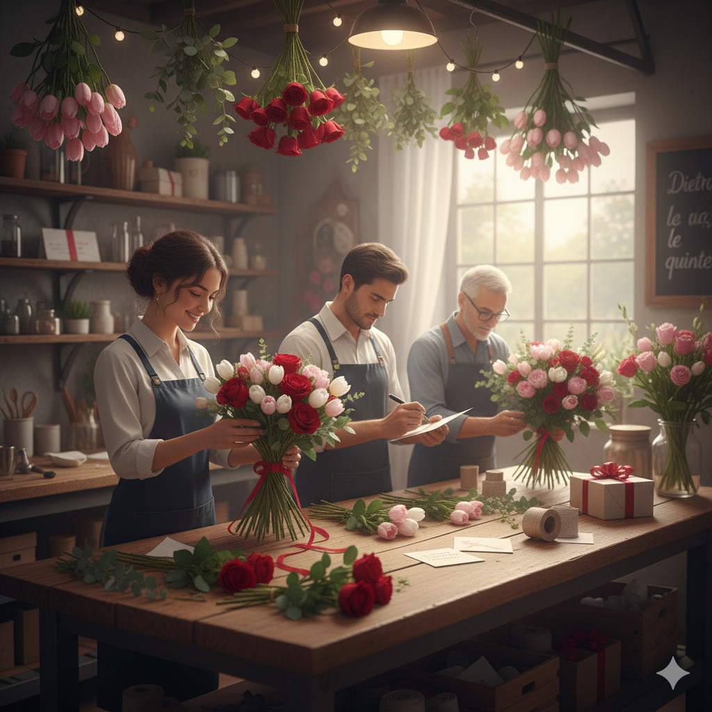 Roses pour la Saint-Valentin : de la cueillette locale à la livraison en main propre