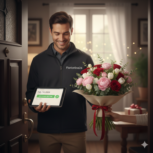 Livraison de fleurs pour la Saint-Valentin : laissez un commentaire pour réserver une surprise