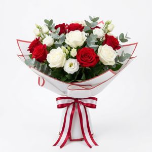Bouquet Deluxe Rouge et Blanc (Bayern Munich)
