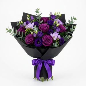 Bouquet Sortilège Violet & Noir