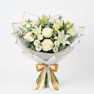 Bouquet de luxe de blancs en lys (Tottenham)